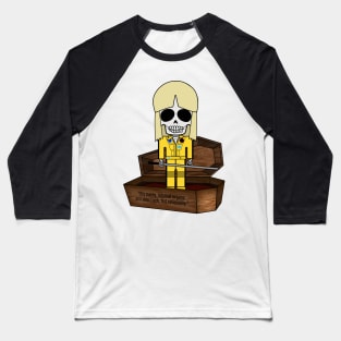 "Bone Idols" Casket No.16 - Bony Bride Baseball T-Shirt